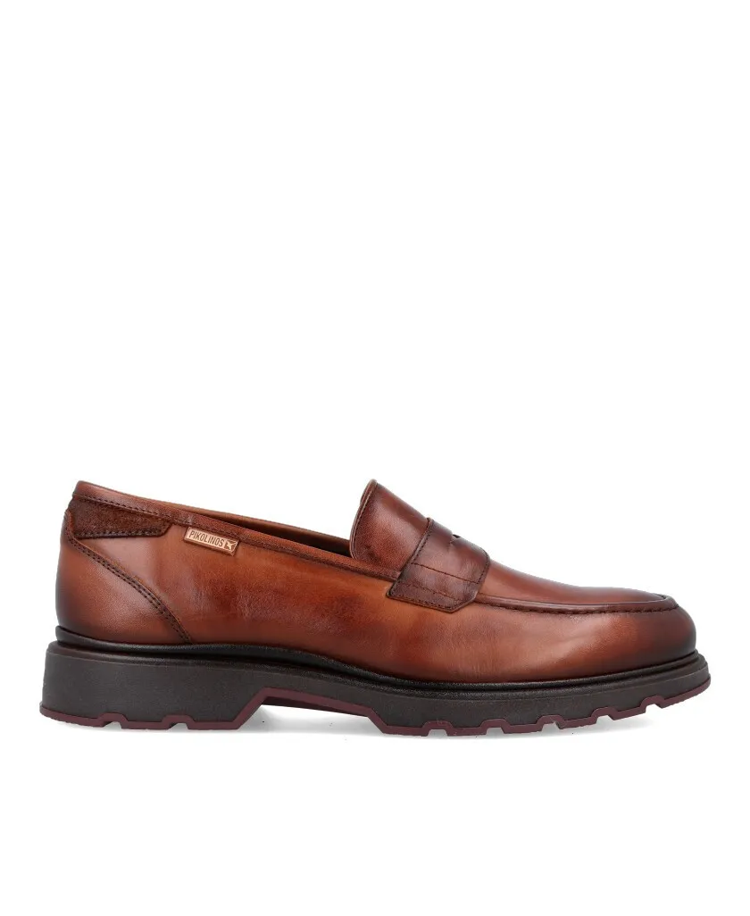 Pikolinos Linares M8U-3179C1 Brown leather loafer