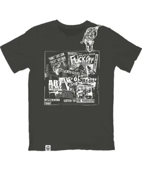 Poseur Men's Grey Sniffin' Glue Organic Cotton Tee