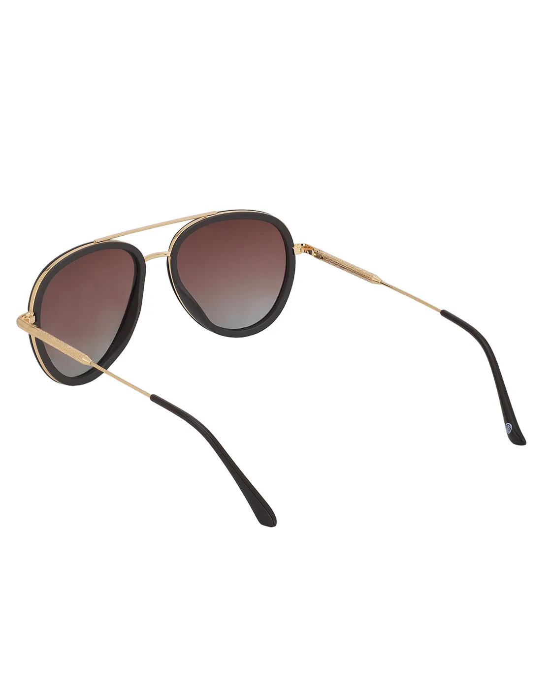 Premium Gold with Brown Toned & Polarised Lens Aviator Sunglass for unisex