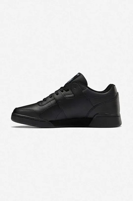 Reebok Classic leather sneakers Workout Plus black color