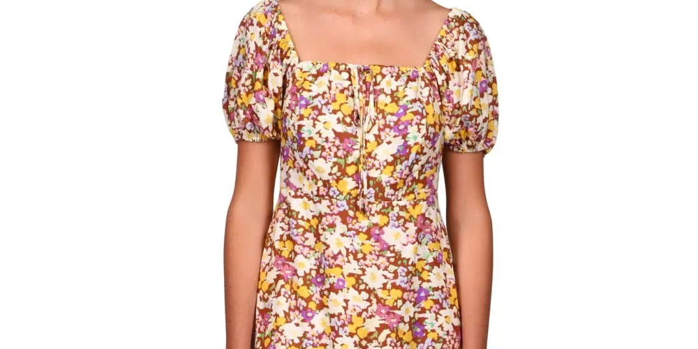 Sanctuary Women's Floral Print Fresh Breeze Dress White Size 10