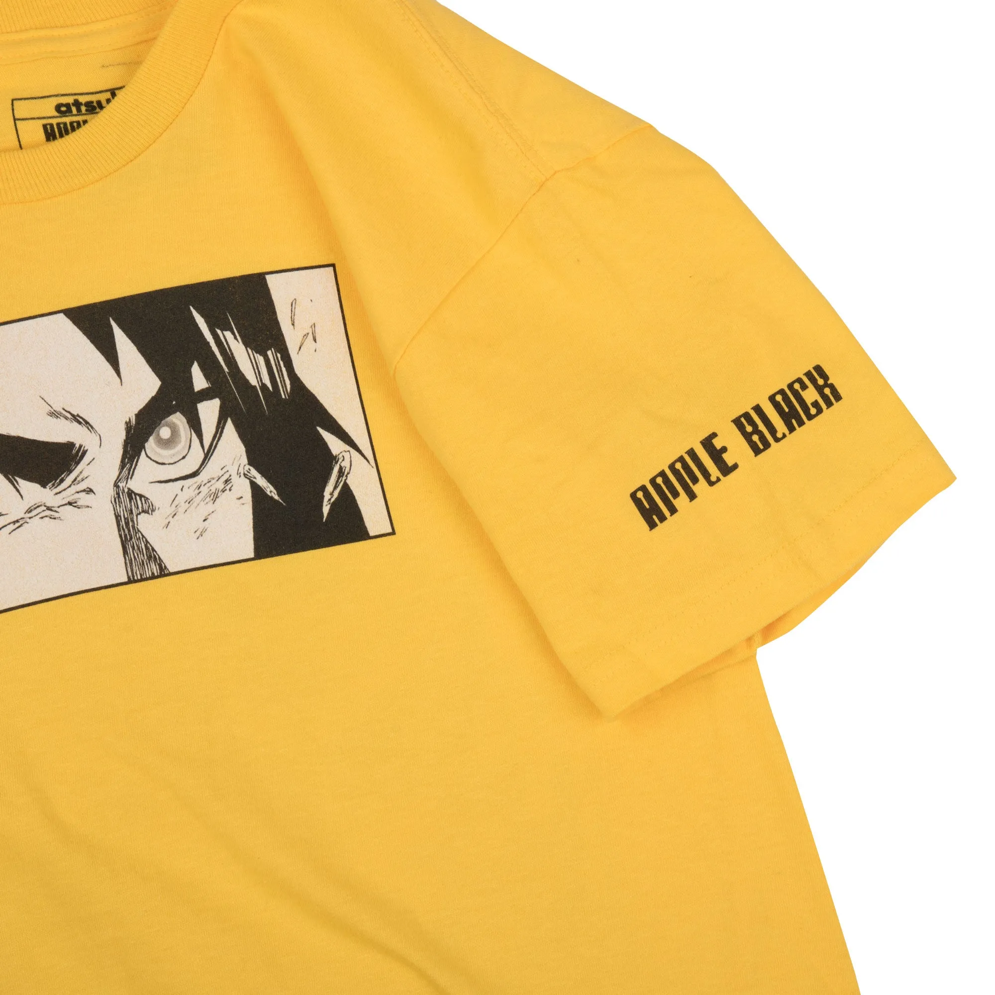 Sano Close Up with Fight Scene Yellow Tee