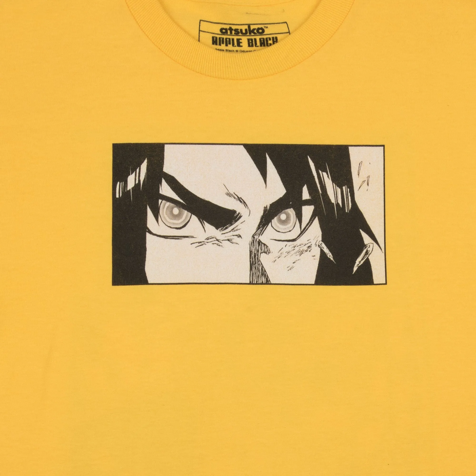 Sano Close Up with Fight Scene Yellow Tee