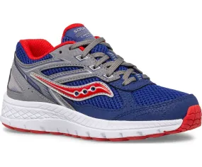 Saucony Kids Boys Cohesion 14 Lace Up Sneakers- Navy/Red