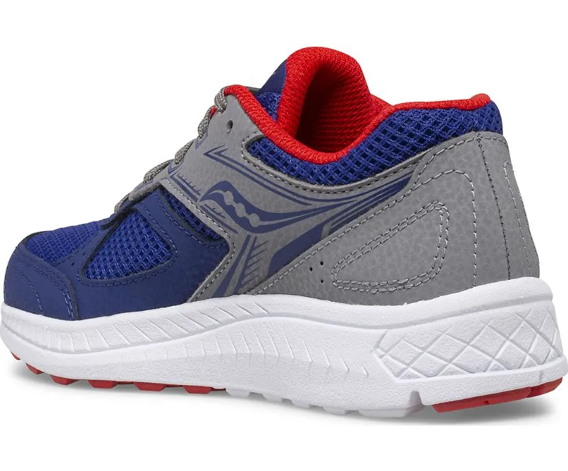 Saucony Kids Boys Cohesion 14 Lace Up Sneakers- Navy/Red