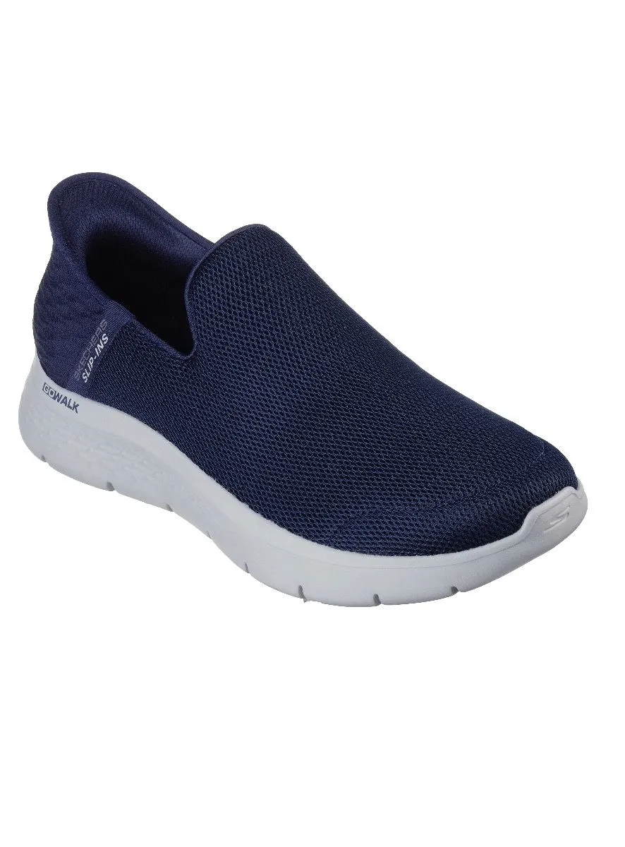 Skechers Go Walk Flex No Hands Slip-Ins Trainers Navy Textile