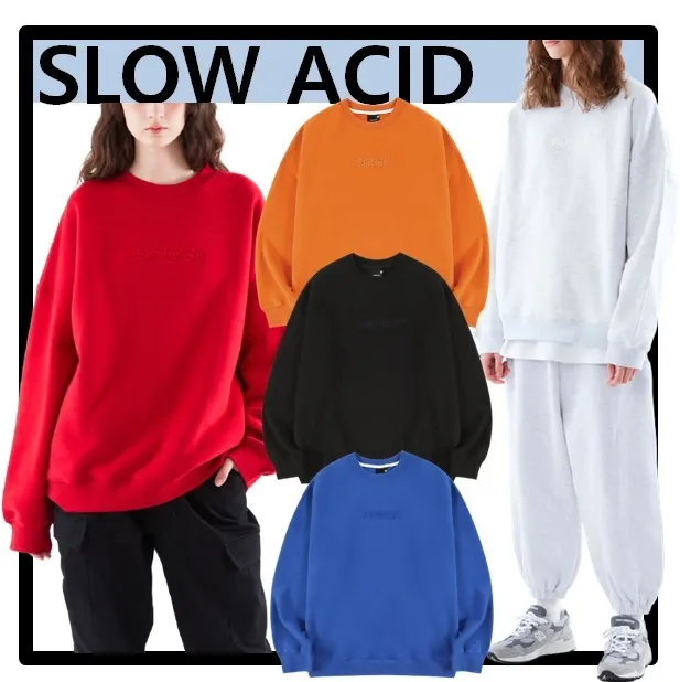 SLOW ACID  |Unisex Street Style Sweatshirts