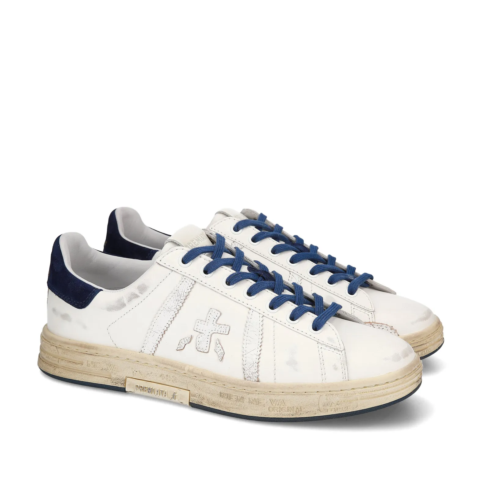 Sneakers Russell in pelle bianca