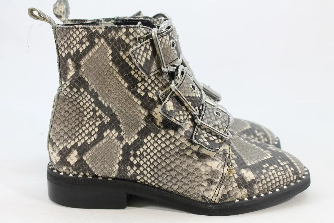 Steve Madden Recharge Women's Natural Snake Boots 7.5M(ZAP9870)