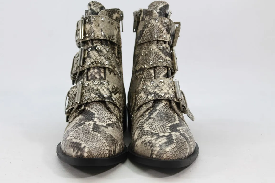 Steve New York Harmon Women's Snakeskin-Print Boots 5M(ZAP13235)