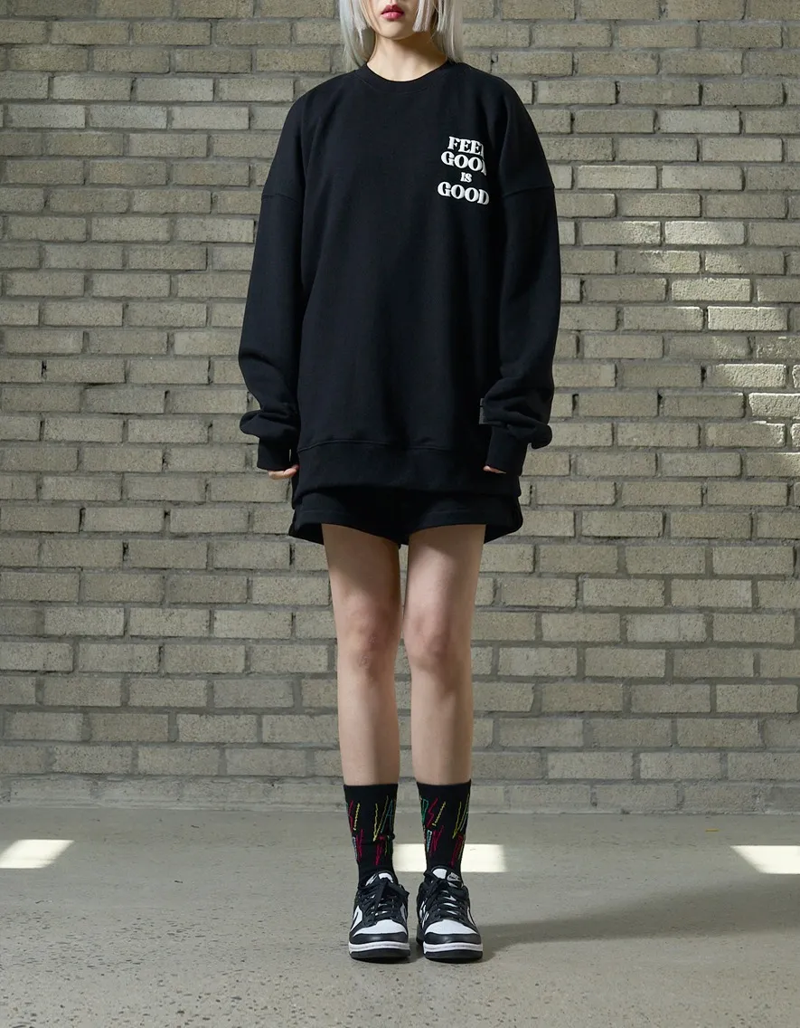 STIGMA  |[ STIGMA ]★22 FEEL GOOD OVERSIZED MEDIUM SWEAT CREWNECK