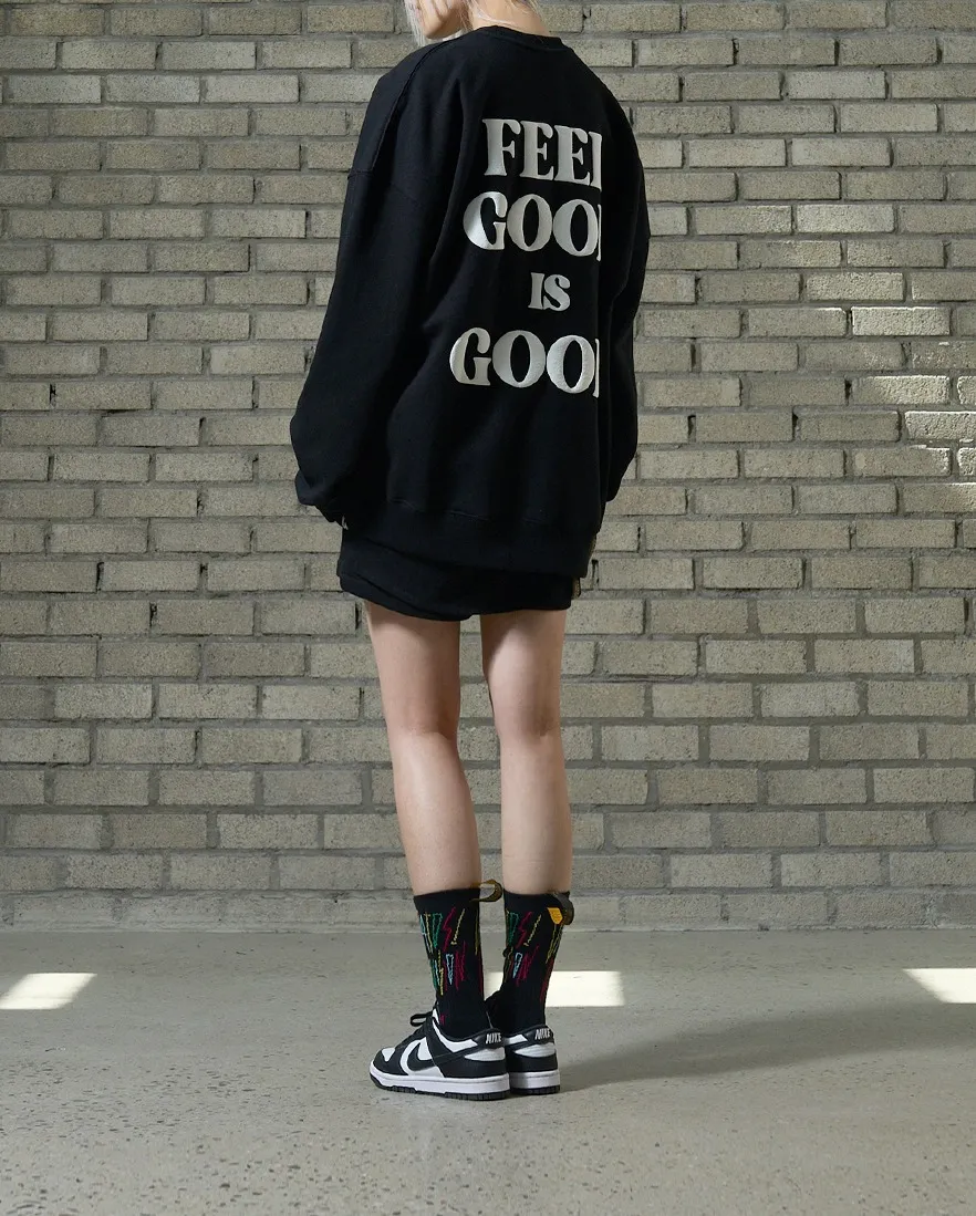 STIGMA  |[ STIGMA ]★22 FEEL GOOD OVERSIZED MEDIUM SWEAT CREWNECK