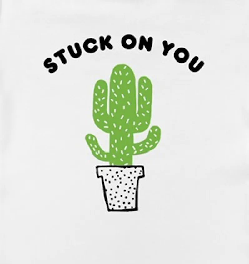 Stuck On You! Organic Cotton Bodysuit / T-Shirt