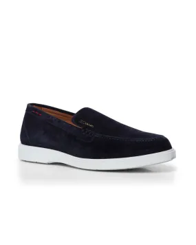 Suede Causal Loafer in Navy