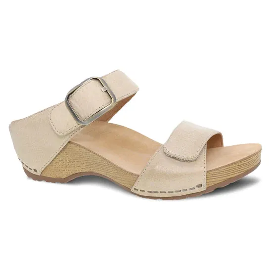  Tanya Burnished Adjustable Sandal in Linen  