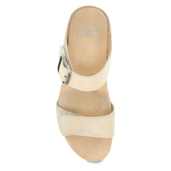  Tanya Burnished Adjustable Sandal in Linen  