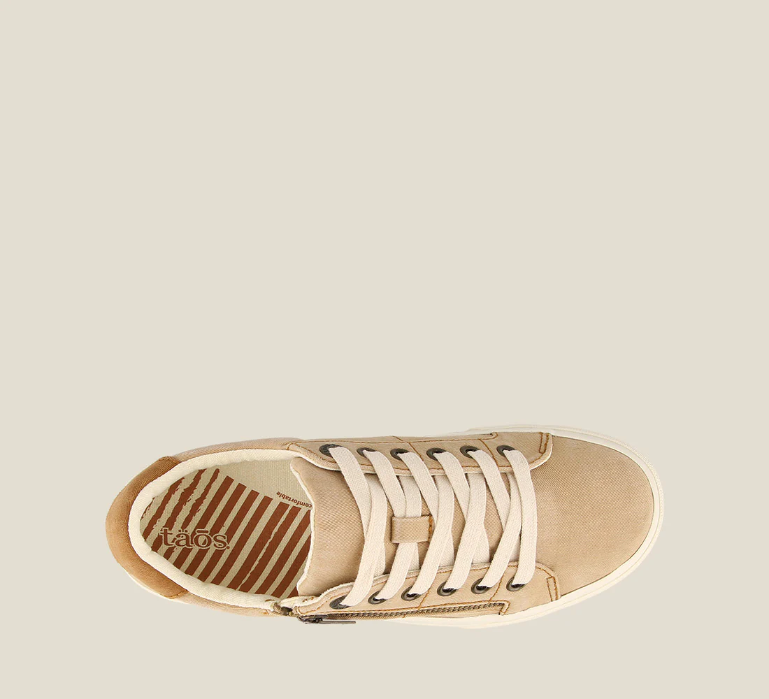 Taos Women’s Z Soul Sneakers-Tan/Golden