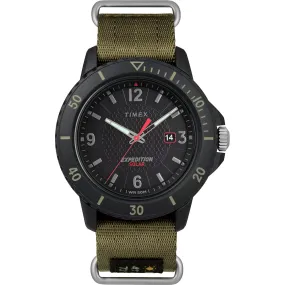 Timex Gallatin Nylon Slip-Thru Watch - Solar Green/Black Dial [TW4B14500JV]