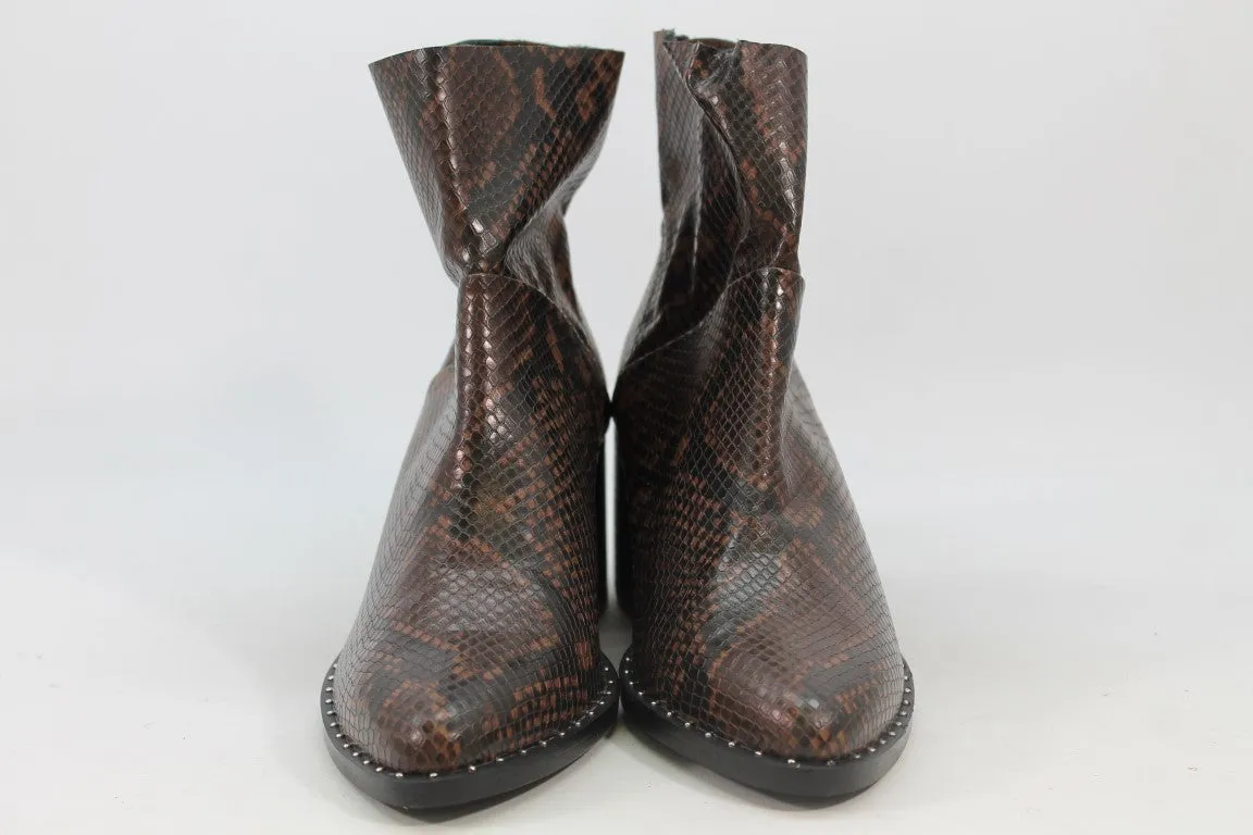 Treasure & Bond Farrah Women's Snake Brown Boots 8M(ZAP13225)