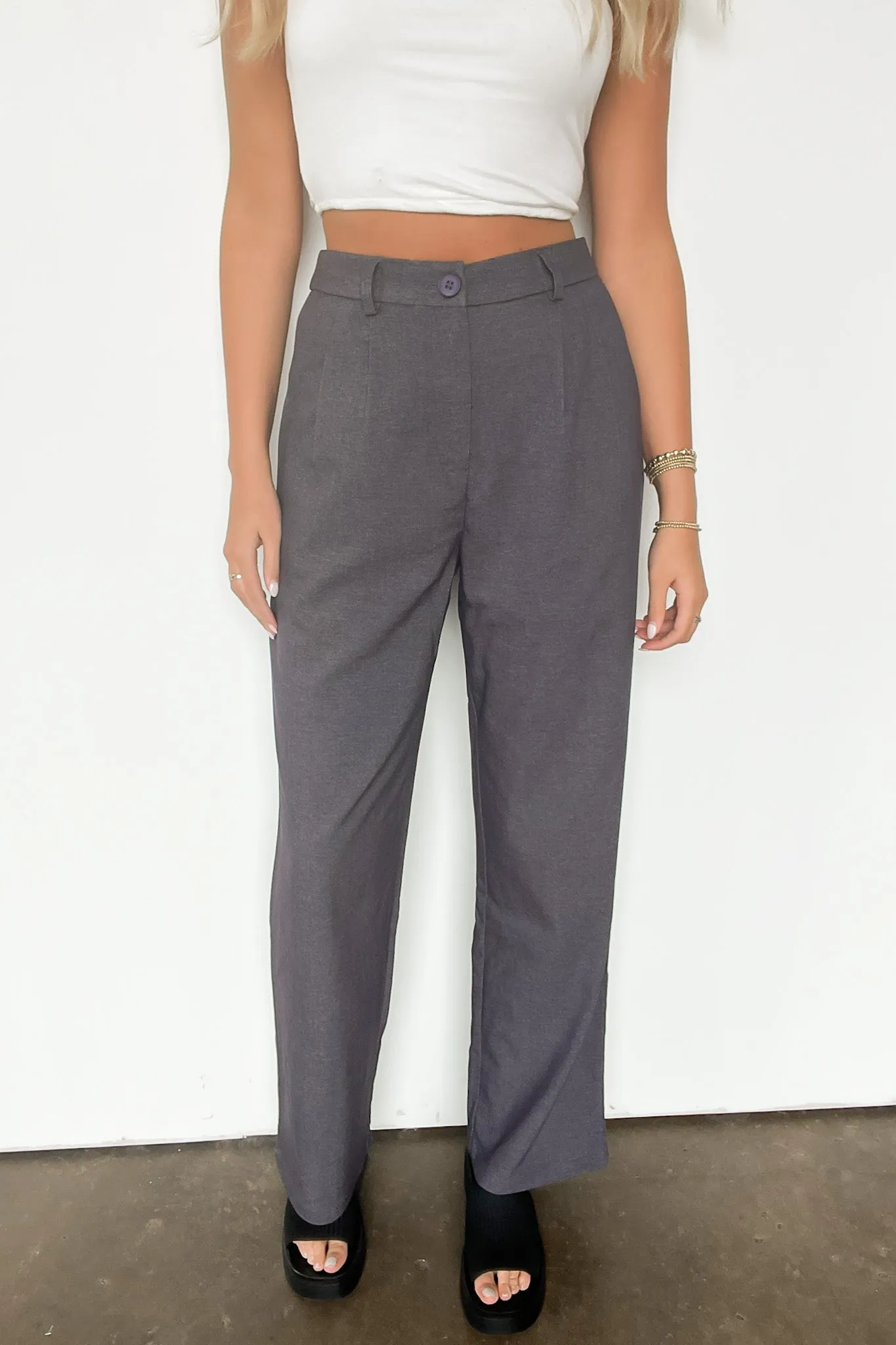 Trendsetting Poise High Rise Pleated Pants