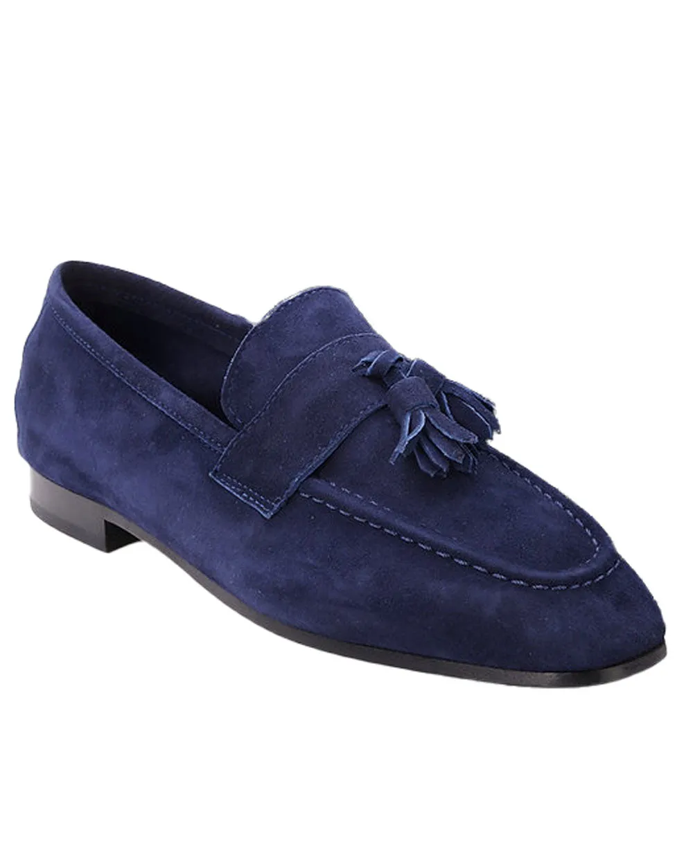 Trevi Tassel Loafer in Blue Ink