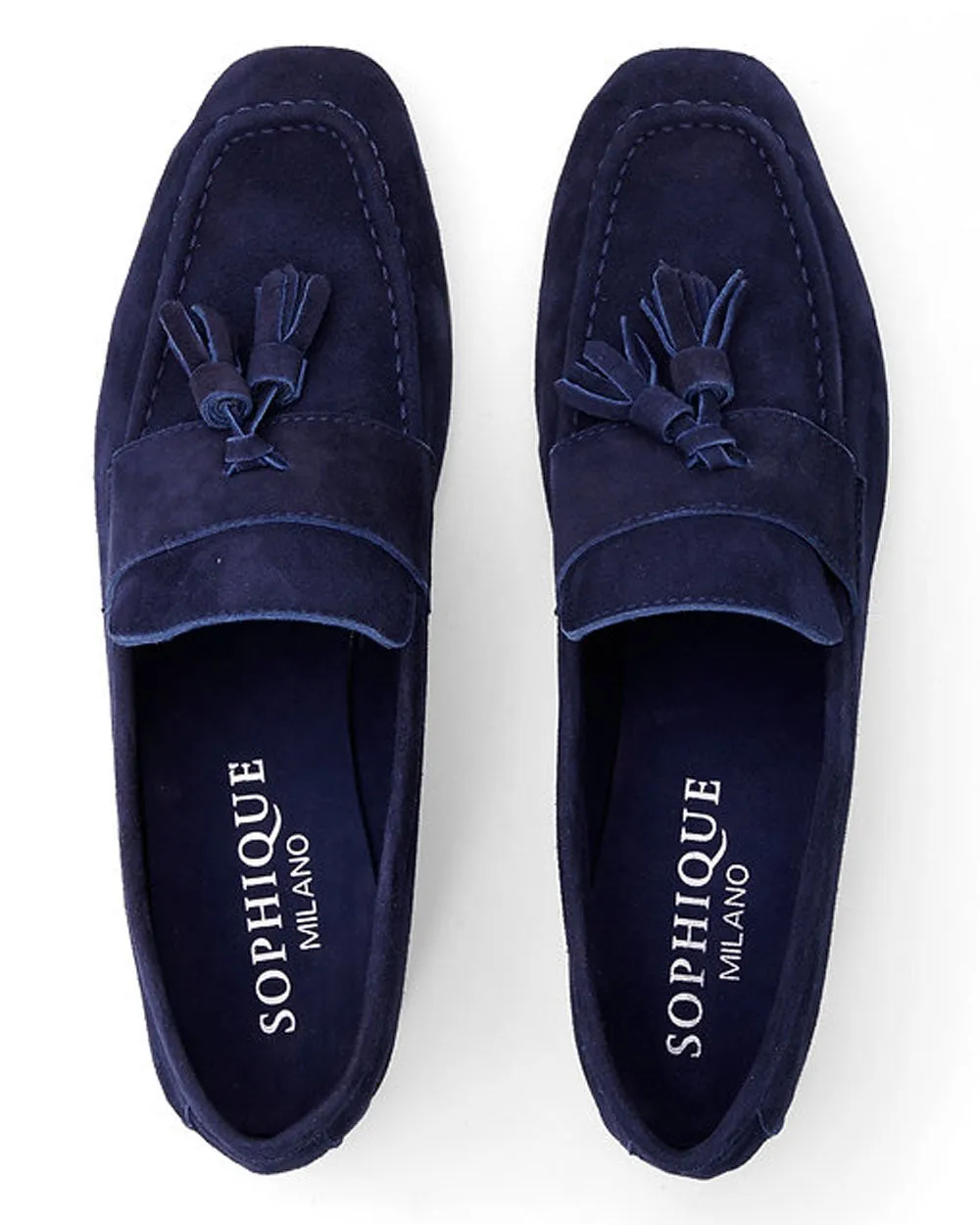 Trevi Tassel Loafer in Blue Ink