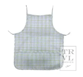 trvl coated apron green/blue