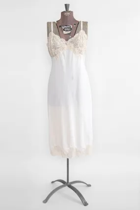 Vanilla + Lace Slip - Vintage Women’s Intimates