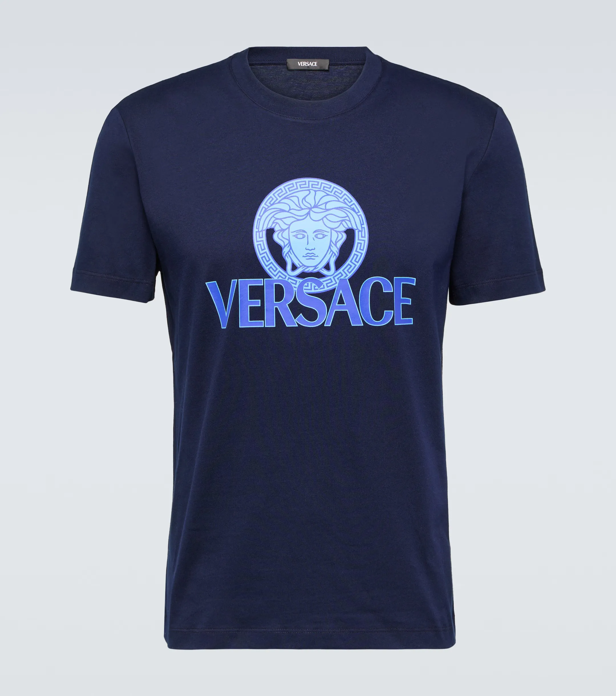 VERSACE  |Crew Neck Unisex Street Style Cotton Short Sleeves Logo