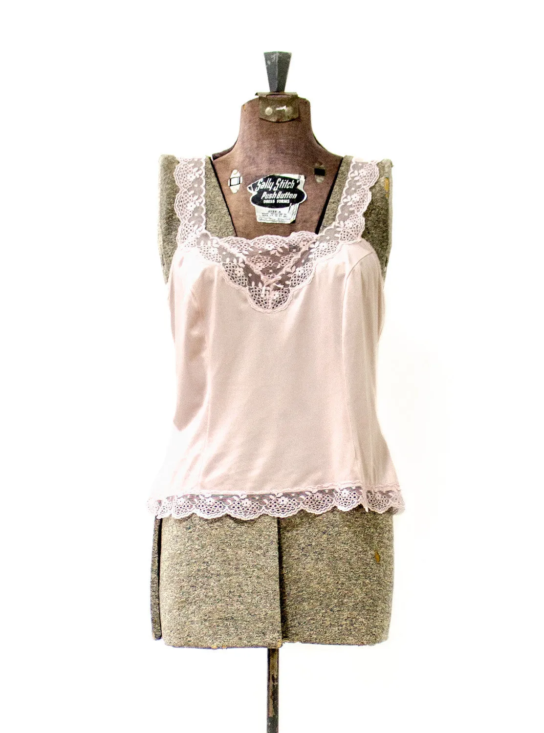 Vintage Women’s Dusty Pink Slip Top