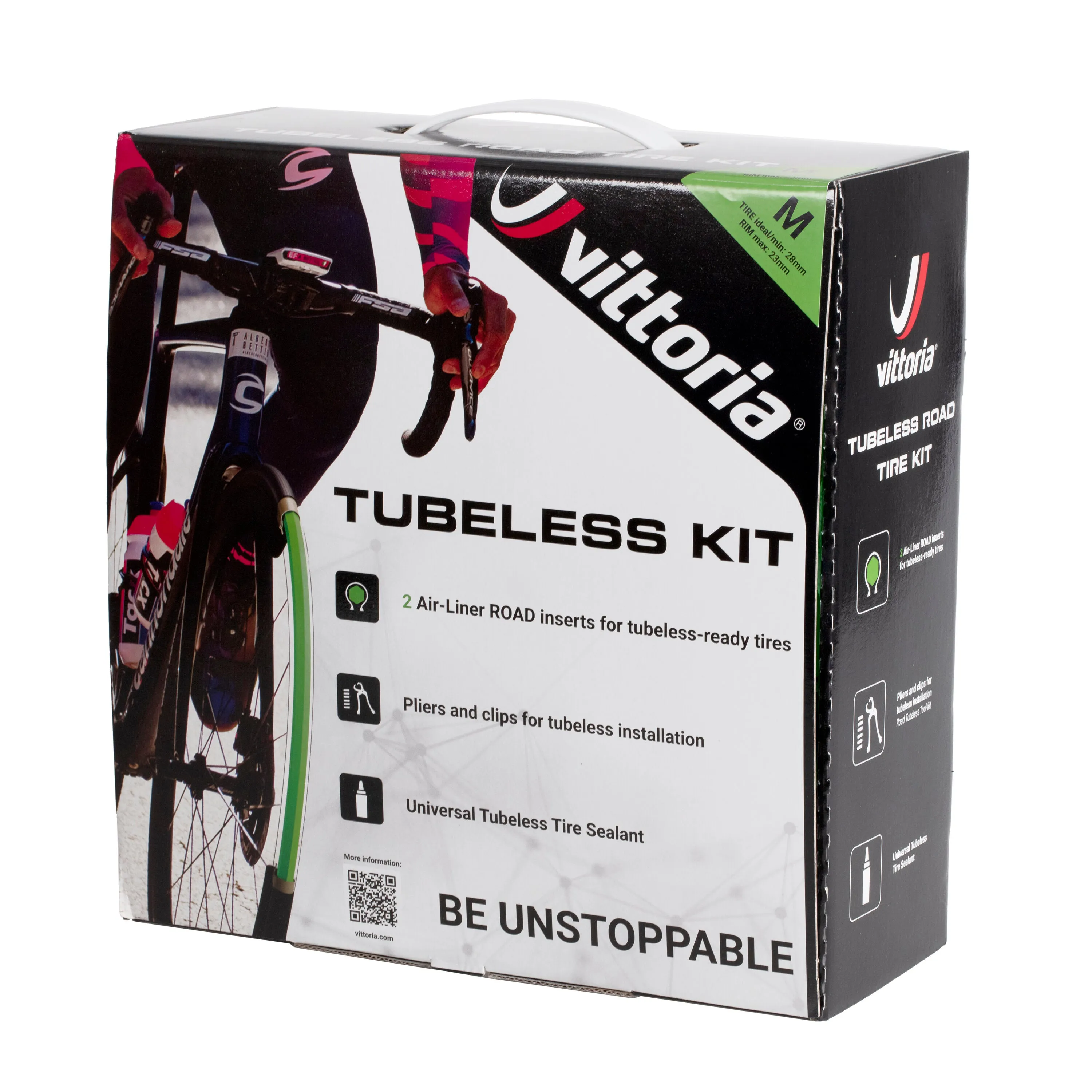 VITTORIA AIR LINER TUBELESS ROAD TYRE KIT MEDIUM