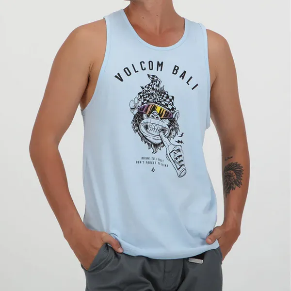 Volcom  |Unisex Street Style Plain Cotton Tanks