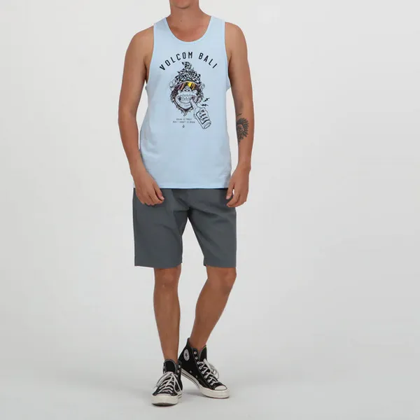 Volcom  |Unisex Street Style Plain Cotton Tanks