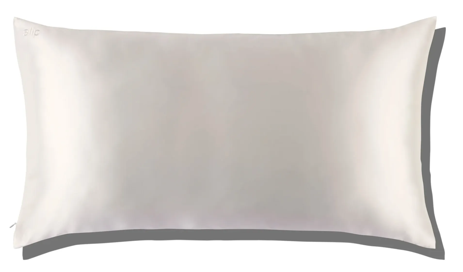 WHITE KING ZIPPERED PILLOWCASE