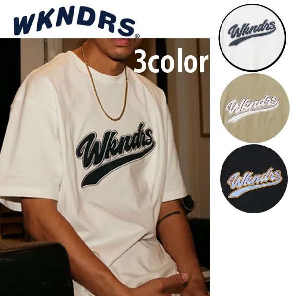 WKNDRS  |Crew Neck Unisex Street Style U-Neck Plain Short Sleeves