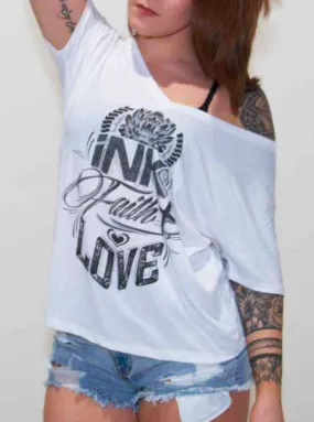 Women's Ink Faith Love V-Neck