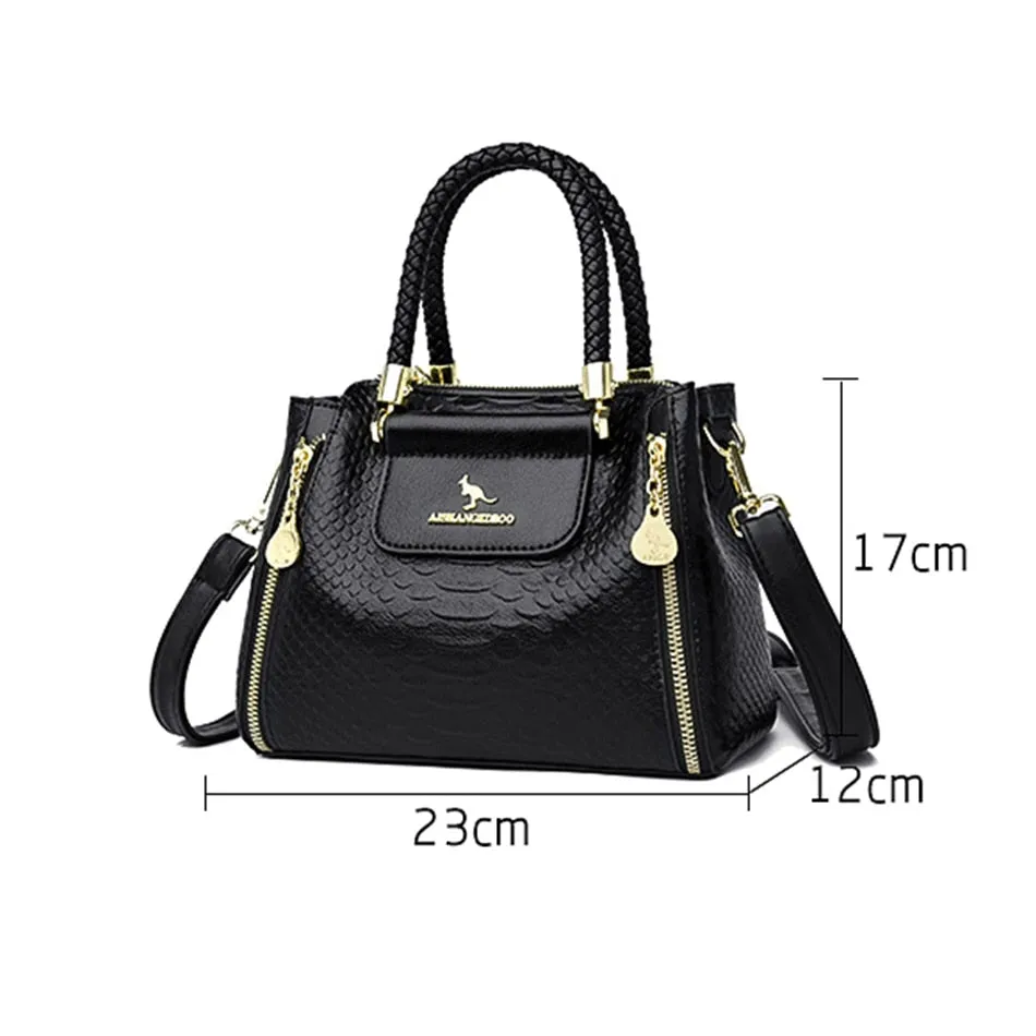 Women's Luxury Casual Tote synthetic Leather Shoulder Messenger Handbags